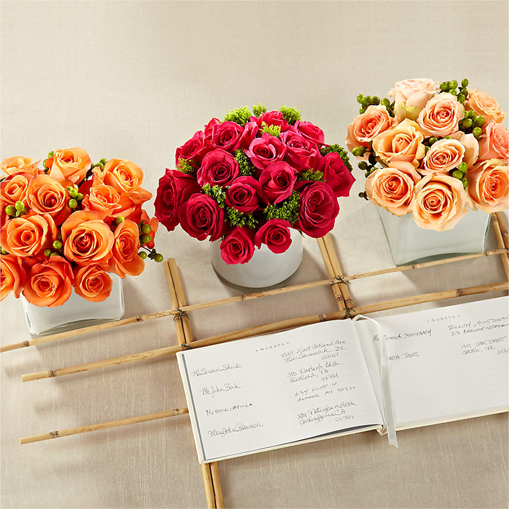 Dawn Rose Centerpiece – FLOWERS BY DICK & SON INC, Akron OH