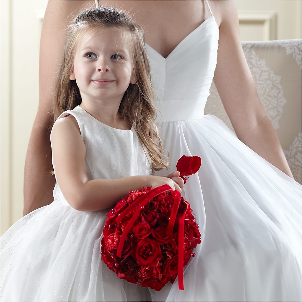 Pure at Heart Flower Girl Arrangement – FLOWERS BY DICK & SON INC, Akron OH