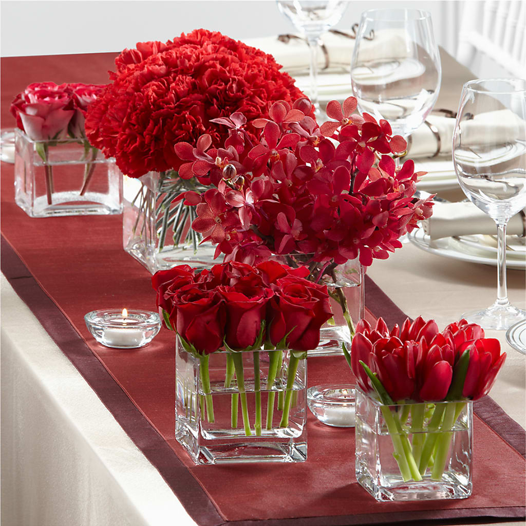 Modern Grace Centerpiece – FLOWERS BY DICK & SON INC, Akron OH