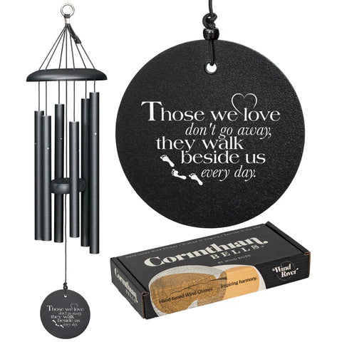Black Wind River Corinthian Bells Harmonies Windchime - Those We Love... – FLOWERS BY DICK & SON INC, Akron OH