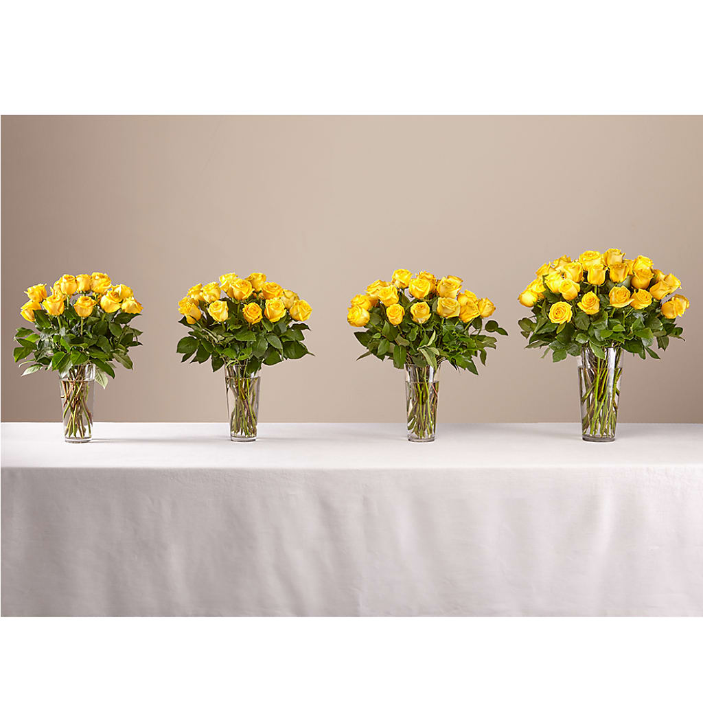 Long Stem Yellow Rose Bouquet – FLOWERS BY DICK & SON INC, Akron OH