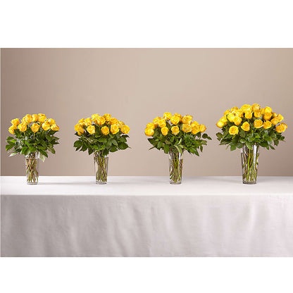 Long Stem Yellow Rose Bouquet – FLOWERS BY DICK & SON INC, Akron OH