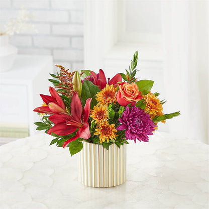 Burgundy Landscape Bouquet – FLOWERS BY DICK & SON INC, Akron OH