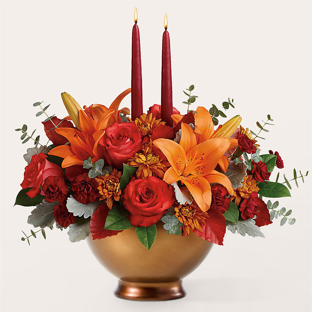 Fruits of Fall Centerpiece – FLOWERS BY DICK & SON INC, Akron OH
