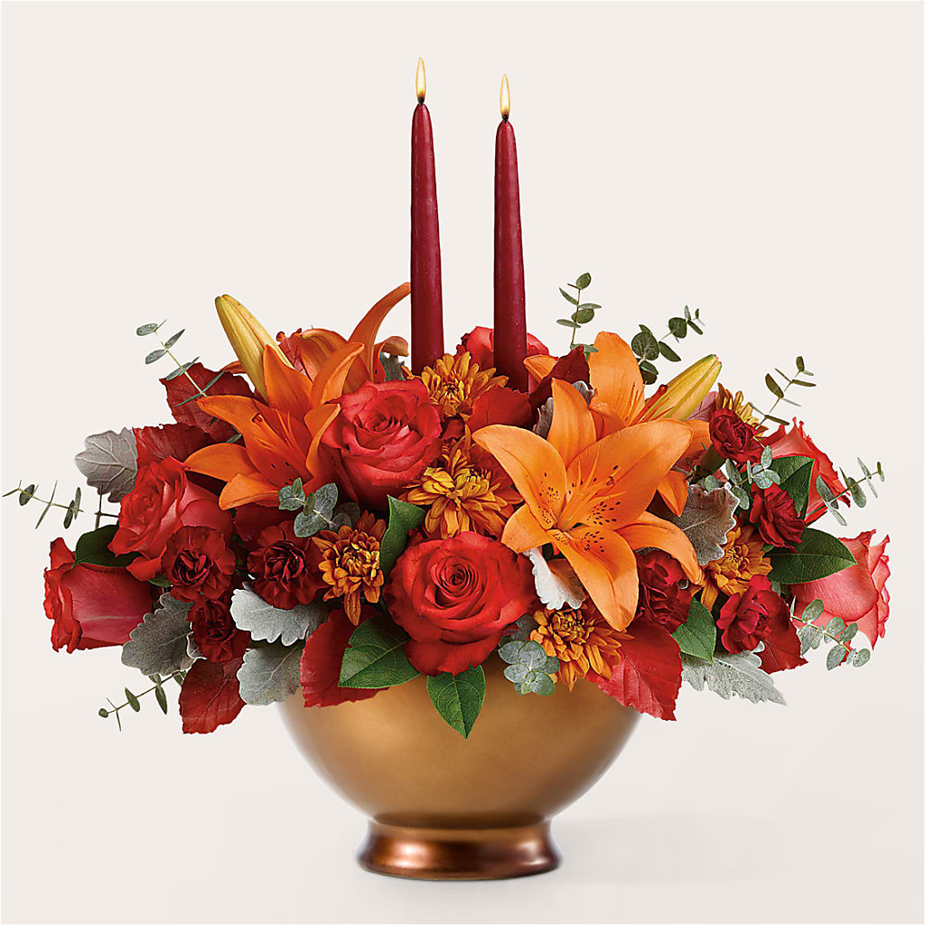 Fruits of Fall Centerpiece – FLOWERS BY DICK & SON INC, Akron OH