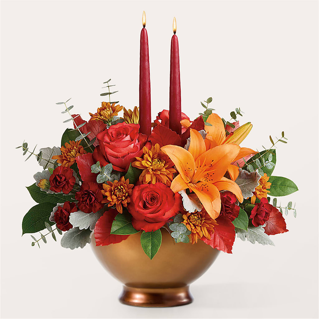 Fruits of Fall Centerpiece – FLOWERS BY DICK & SON INC, Akron OH