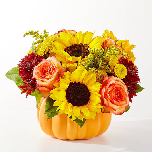 Golden Gourd Pumpkin Bouquet – FLOWERS BY DICK & SON INC, Akron OH