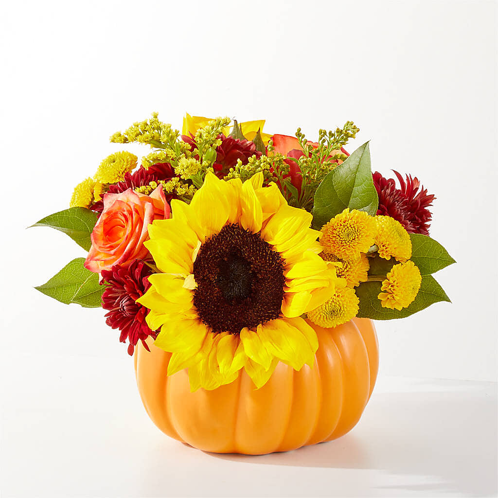 Golden Gourd Pumpkin Bouquet – FLOWERS BY DICK & SON INC, Akron OH