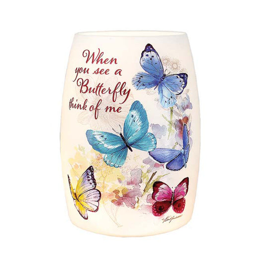 Butterflies Pre-Lit Jar - When You See a Butterfly