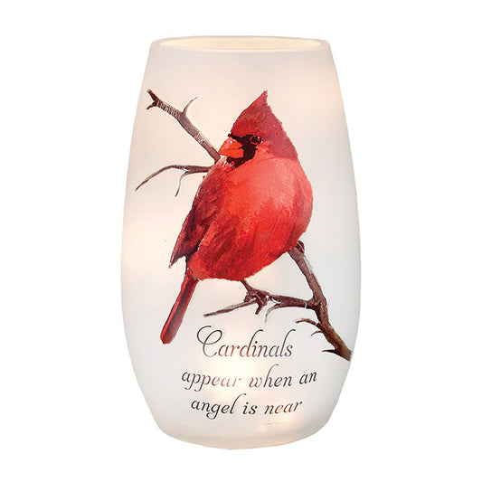 Angel Cardinal Pre-Lit Small Vase - Cardinals Appear