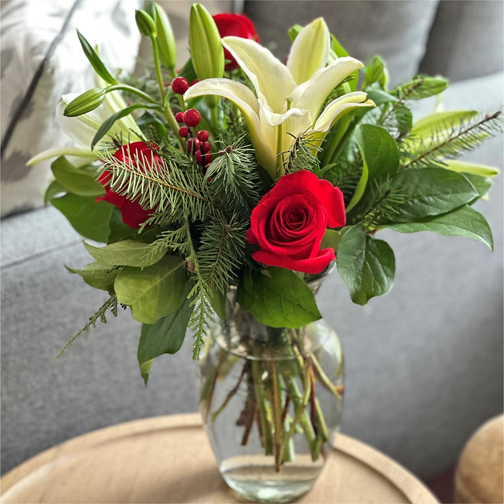 Sparkling Snowflakes Bouquet – FLOWERS BY DICK & SON INC, Akron OH
