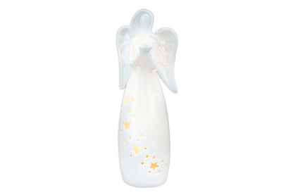 Pre-Lit Porcelain Angel with Stars – FLOWERS BY DICK & SON INC, Akron OH