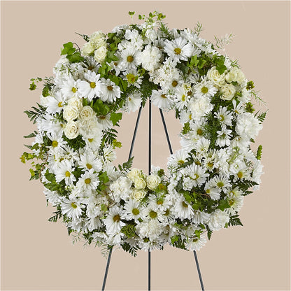 Faithful Wishes Wreath – FLOWERS BY DICK & SON INC, Akron OH
