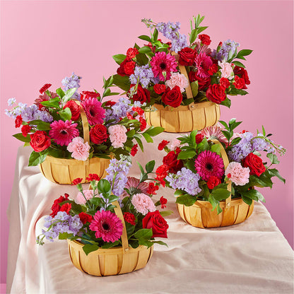 Pink Picnic Basket – FLOWERS BY DICK & SON INC, Akron OH