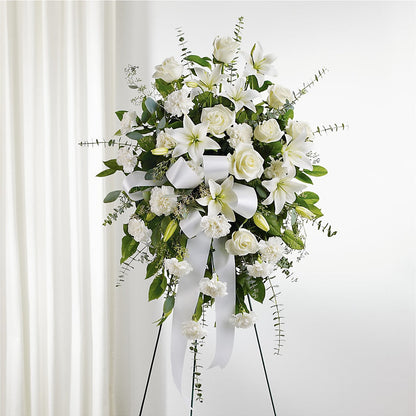 With Care Standing Spray – FLOWERS BY DICK & SON INC, Akron OH