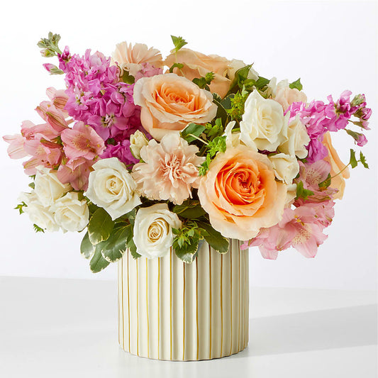 Paradise Bouquet with Ivory Vase – FLOWERS BY DICK & SON INC, Akron OH