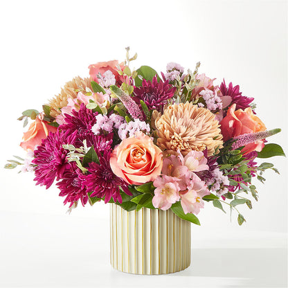 Berry Cobbler Bouquet with Ivory Vase – FLOWERS BY DICK & SON INC, Akron OH