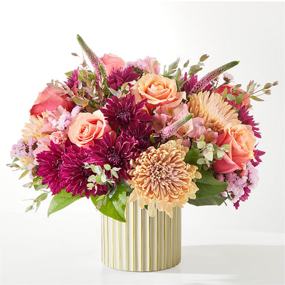 Berry Cobbler Bouquet with Ivory Vase – FLOWERS BY DICK & SON INC, Akron OH