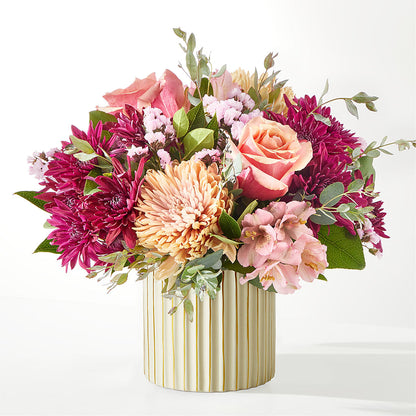 Berry Cobbler Bouquet with Ivory Vase – FLOWERS BY DICK & SON INC, Akron OH