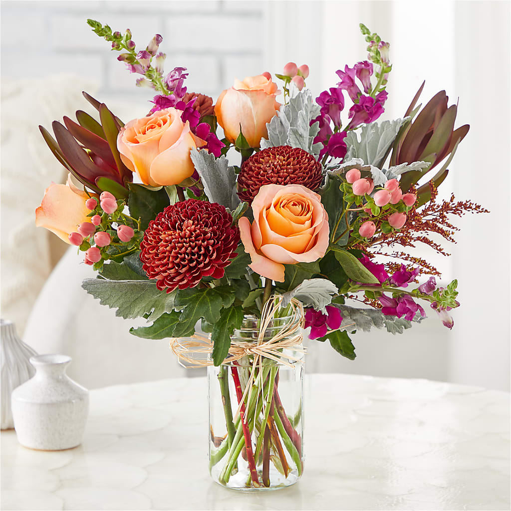 Moody Hues Bouquet – FLOWERS BY DICK & SON INC, Akron OH