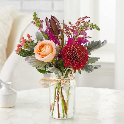 Moody Hues Bouquet – FLOWERS BY DICK & SON INC, Akron OH