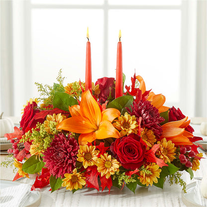Autumn's Embrace Centerpiece – FLOWERS BY DICK & SON INC, Akron OH