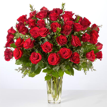Forever Yours Fifty Stem Red Rose Bouquet – FLOWERS BY DICK & SON INC, Akron OH