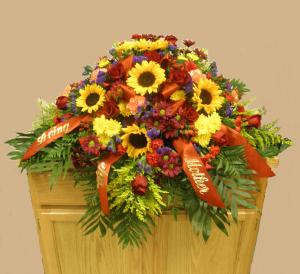 Autumn Casket Spray